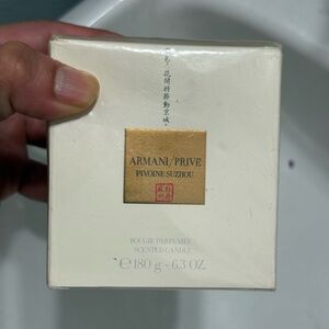 ARMANI/PRIVE Pivoine Suzhou Scented Candle - White & Gold NEW SEALED